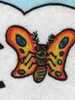The drowning butterfly's whole life flashes before its eyes.
